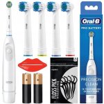 Brosse  dents lectrique - oral - b - db5 pro battery - 4 embouts dailyclean - 1 precision clean - accessoire ...