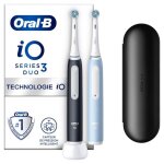 Oral - b io 3 lot de 2 brosses À dents Électriques noire et bleue 2 brossettes 1 Étui de voyage Oral - b io 3 lot de 2 brosses À dents Électriques noire et bleue 2 brossettes 1 Étui de voyage