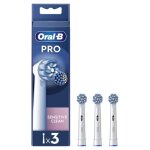 Oral - b pro sensitive clean brossettes pour brosse À dents pack de 3 unités Oral - b pro sensitive clean brossettes pour brosse À dents pack de 3 unités