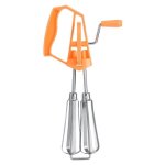 (orange)batteur  main manuel fouet  manivelle rotatif automatique largement