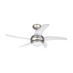 Ventilateur de plafond - orbegozo - cp 54132 - 112 cm - 5 pales transparentes - télécommande Ventilateur de plafond - orbegozo - cp 54132 - 112 cm - 5 pales transparentes - télécommande