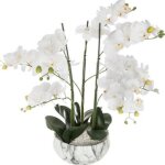 Orchidée artificielle pot marbréh65cm - atmosphera createur dinterieur Orchidée artificielle pot marbréh65cm - atmosphera createur dinterieur