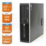 Ordinateur de bureau hp elite 8200 core i3 8go ram 240 go disque dur ssd drivespc de bureau reconditionn� ...