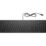 Ordinateur de bureau hp pavilion 300 - noir - windows 10 - clavier pav� tactile - garantie 1 an