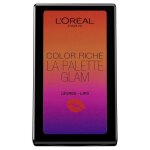 Loreal color riche lip palette glam 6 nuances