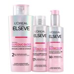 Lor�al paris elseve ultimate glycolic gloss la routine protectrice des cheveux ternes