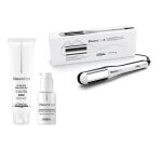Loral professionnel steampod 4. 0 fer lisser lisseur + lait cheveux fins 150 ml + serum de lissage 50 ...