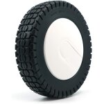 Roue universelle - oregon - 175 mm - couleur blanche - manchons de r�duction inclus - tondeuses � gazon ...