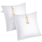 Oreillers 45x45 lot de 2 oreiller ferme coussin enveloppe pur coton garnissage fibre creusezt001b