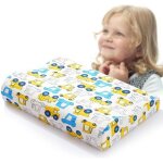 Oreiller enfant 3 - 10 ans  memoire de forme anti acarien dodo ergonomique cervical avec haute et bas ...