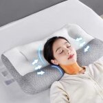 Oreiller ergonomique cervical à mémoire de forme anti - douleur 74x48cm oreiller confort du sommeil orthopédiq ... Oreiller ergonomique cervical à mémoire de forme anti - douleur 74x48cm oreiller confort du sommeil orthopédiq ...