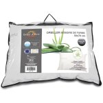 Oreiller mémoire de forme 50x70 cm par soleil docre avec poche luxe Oreiller mémoire de forme 50x70 cm par soleil docre avec poche luxe