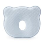 Oreiller mmoire de forme bb nouveau - n anti tte plate lavable respirant doux - bleu
