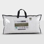 Oreiller rectangulaire en laine - homescapes - oreiller naturel 40x80 cm