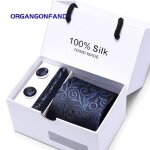 Organgonfand coffret cadeau cravate pour homme - cravate de costume 3 pices robe daffaires cravate de ...