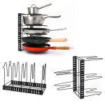 Organiseur de poles 5 tagres rangement couvercle pot casserole porte - pot