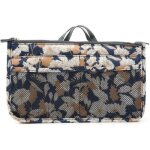 Organiseur de sac motif feuillage dor� - 13 poches - porte - documents et trousse de voyage 28x17x8 cm ...