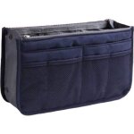 Organiseur de sac bleu indigo - 13 poches - porte - documents et trousse de voyage 28x17x8 cm - novago ...