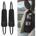 Organiseur de voiture 2pcs filets rangement voiture porte - objets de voiture pliable sac de rangement ...