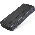 Orico usb 3. 0 7 port hub avec adaptateur de puissance 36w transfert de donnes 5. 0 gbps et compatible ...