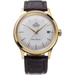 Montre orient bambino ra - ac0m01s10b homme - mécanique - cadran argent - bracelet cuir marron Montre orient bambino ra - ac0m01s10b homme - mécanique - cadran argent - bracelet cuir marron