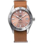 Montre mcanique homme - orient - mako 40 ra - ac0q05p10b - marron - cuir - beige