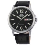Orient ra - aa0c04b19b montre automatique homme 42mm cadran noir bracelet cuir noir