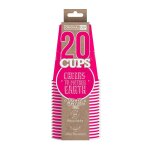 Original cup - 20 x gobelets amricains en carton 53 cl - soire beer pong - rose 6651