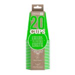 Original cup - 20 x gobelets am�ricains en carton 53 cl - soir�e beer pong - vert 6665