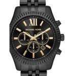 Montre michael kors lexington mk8603 chrono acier plaqu� noir 44 mm