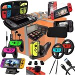 Orzly geek accessoires pack pour nintendo switch: housse & protection �cran volants & grips joy - con ...