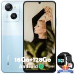 Oscal flat 2 656 128 go 4 go ( + 8 go ext. ) 6000 mah android 14 dual sim bleu + smartwatch r50