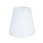 Osmania - abat - jour conique verre cone blanc 1 ampoule e27 style: pop color d26xh115cm