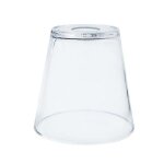 Osmania - abat - jour conique verre cone transparent 1 ampoule e27 style: pop color d26xh115cm