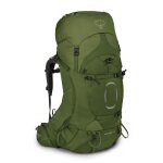 Osprey sac � dos vert pour femme et homme - aether 65 l / xl garlic mustard green 123186