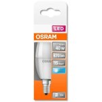 Osram ampoule led flamme dpolie avec radiateur 55w=40 e14 froid