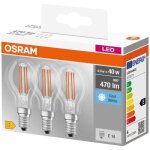 Osram boite de 3 ampoules led clair sphérique e14 4w - blanc froid Osram boite de 3 ampoules led clair sphérique e14 4w - blanc froid