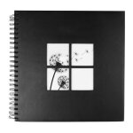 Ostaria album photos carr - motifs plumetis - 400 vues - noir