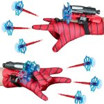 Ot de 2 gant de lanceurgant de cosplay en plastiquejouets de poignet de lanceur daraigne2 lanceur + ...
