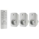 Otio lot de 3 prises connectes avec tlcommande 16 canaux -