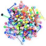 Oufer lot 50 piercing langue 14g acier chirurgical 316l avec boule arylique piercing barbell barre langue ... Oufer lot 50 piercing langue 14g acier chirurgical 316l avec boule arylique piercing barbell barre langue ...