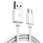 Ouismart� c�ble rond micro - usb blanc 1m compatible avec samsung xiaomi honor data et charge