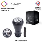 Ouismart pommeau + cne levier de vitesse pour peugeot 106 206 306 406 806 107 207 307 407 607 807 108 ...