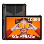 Oukitel rt5 tablette tactile robuste 8go ram + 256go rom 10. 1cran batterie 10000mah tablette pc double ...