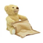 Ours en peluche junior - jamara - 19 x 25 cm - peluche naturelle - pour enfant de 12 mois et plus