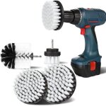 Outad brosse de nettoyage pour perceuse pinceau 4 pices  poil souple pour tapis jante carrelage baignoire ...