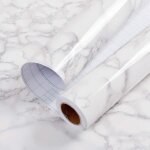 Papier adhésif - outad - marbre - 40 × 500 cm - gris blanc - imperméable et lavable Papier adhésif - outad - marbre - 40 × 500 cm - gris blanc - imperméable et lavable