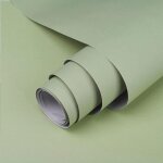 Papier peint adh�sif - outad - 60x500cm - vinyle - vert clair - extra �pais et lavable