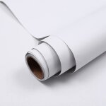 Papier peint adh�sif - outad - 61x500cm - vinyle - mat - blanc - imperm�able et repositionnable