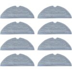 Serpill�res lavables - outad - lot de 8 - compatible roborock s8 / s7 / t7 - haute absorption - tissu ...